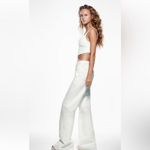 ZARA Super Wide Leg Jeans - Picture 10 of 16